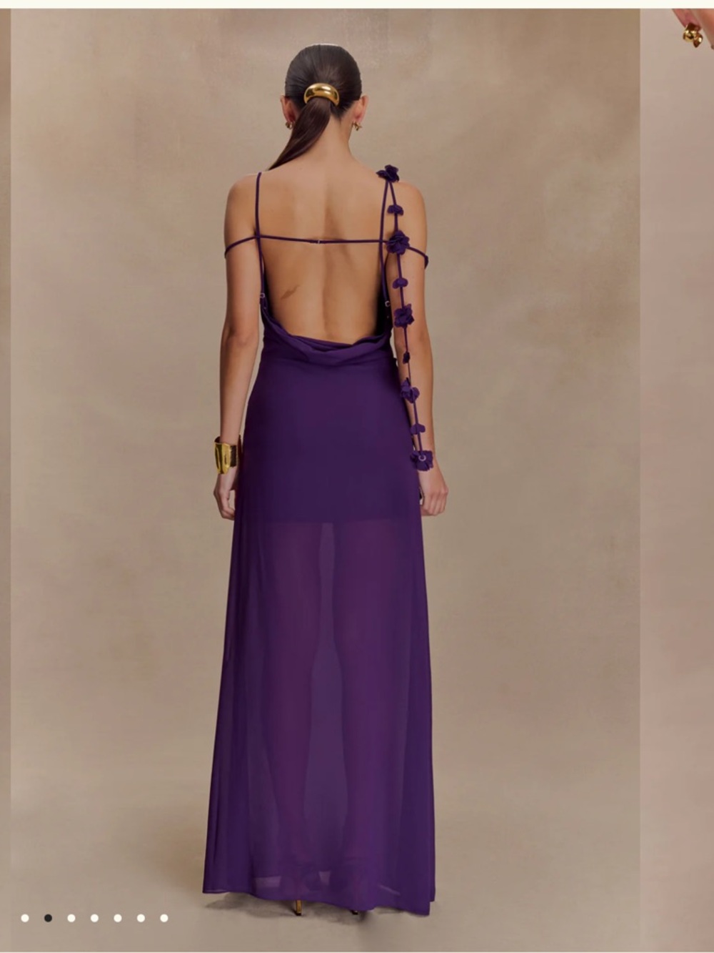Meshki Rosalie Maxi Dress in Purple - Picture 2 of 5
